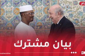 رئيس تشاد يشكر الجزائر ويدعو الرئيس تبون لزيارة بلاده