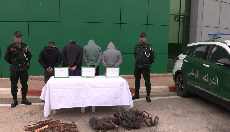 الدرك الوطني بتيارت يفكك شبكتين متخصصتين في سرقة الكوابل النحاسية
