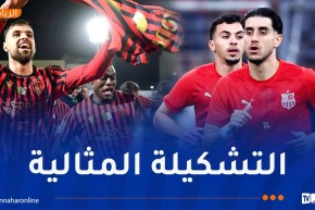رباعي الاتحاد ولاعب بلوزداد في تشكيلة نصف نهائي الكونفدرالية