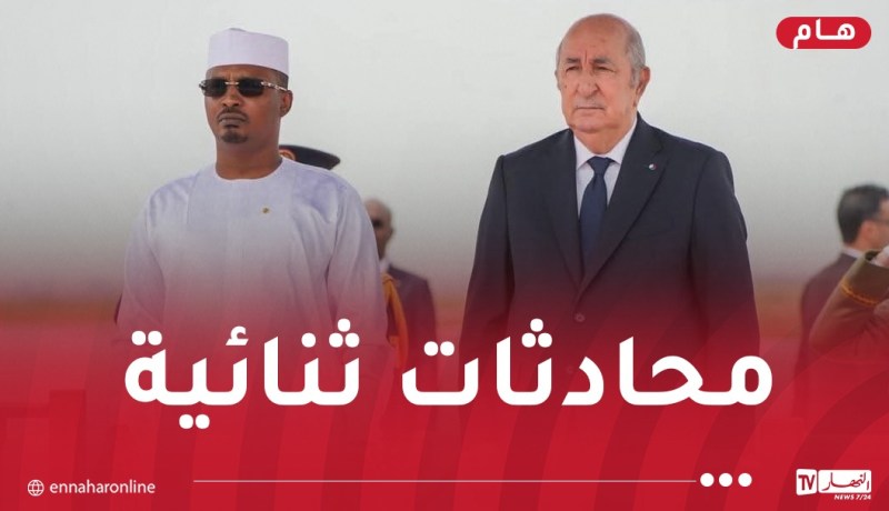 رئيس الجمهورية يجري محادثات مع نظيره التشادي