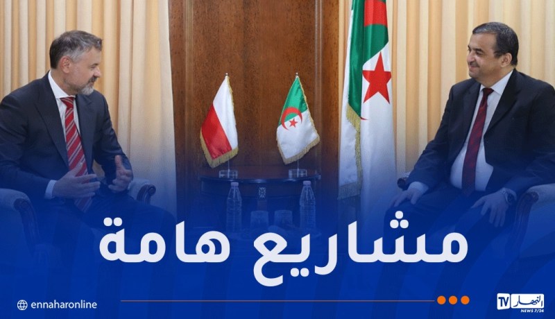 عرقاب يبحث سبل تعزيز التعاون الطاقوي والإستثمار مع بولندا