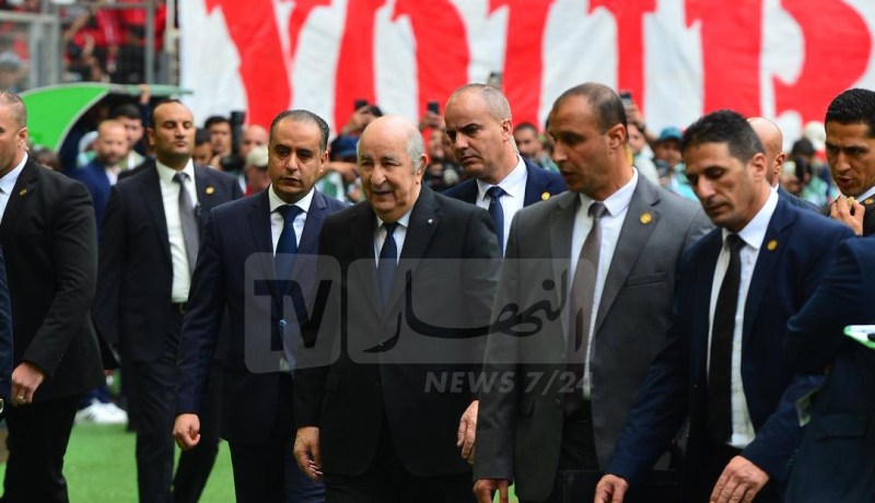 الرئيس تبون يحل بملعب “نيلسون مانديلا” لحضور نهائي كأس الجزائر