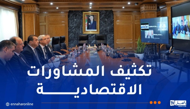 وزير المحروقات يتحادث مع وزير الطاقة والثروة المعدنية الأردني