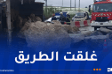 إنقلاب شاحنة مُحملة بالحجارة في تيبازة