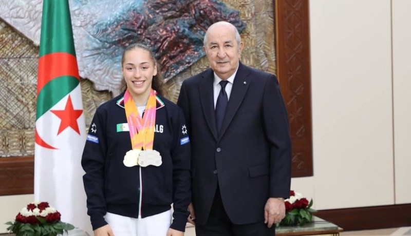 الرئيس تبون يهنئ سيدات الجزائر للجمباز وكيليا نمور بعد التتويج الإفريقي