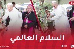 بابا الفاتيكان يغرس غصن من شجرة زيتون القديس أوغستين في موقع هيبون بعنابة