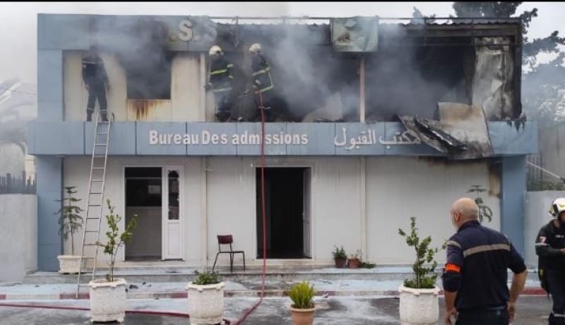 وزير الصحة يتفقد مستشفى بشير منتوري بالقبة عقب اندلاع حريق بمكتب القبول