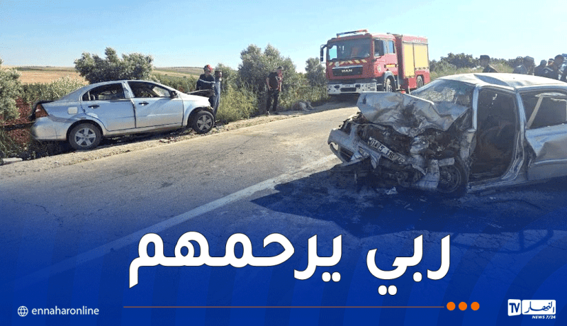 سيدي بلعباس.. قتيلان و5 جرحى في حادث اصطدام بين سيارتين 