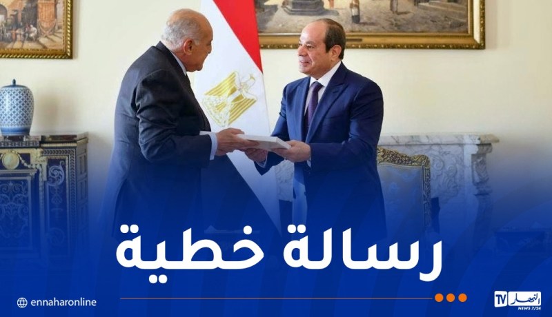 سلمه رسالة من الرئيس تبون: السيسي يستقبل وزير الخارجية عطاف في القاهرة