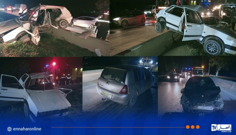 سطيف.. قتيل و3 جرحى في اصطدام بين سيارتين بقجال 