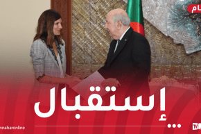 رئيس الجمهورية يستقبل الوزيرة المنتدبة لدى وزيرة الجيوش الفرنسية