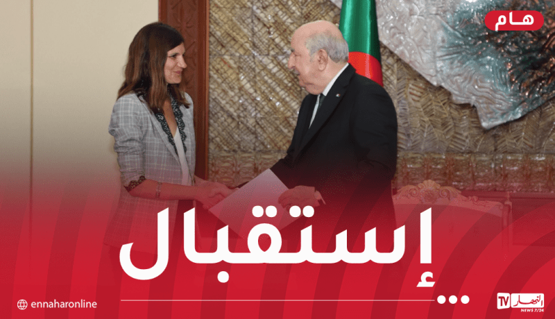 رئيس الجمهورية يستقبل الوزيرة المنتدبة لدى وزيرة الجيوش الفرنسية