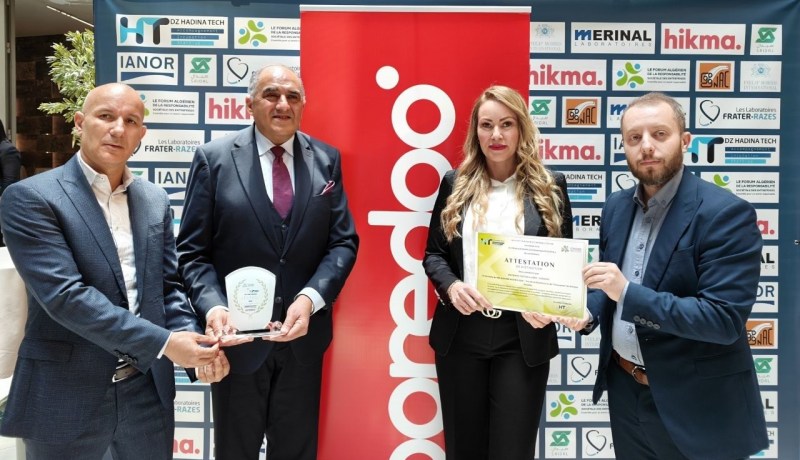 Ooredoo الجزائر تتألق في المنتدى الجزائري للمسؤولية المجتمعية وتتوج بجائزة وطنية