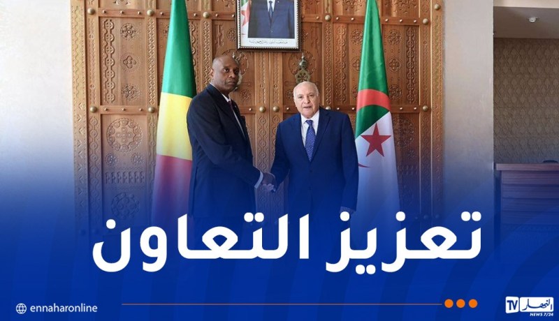 عطاف يستقبل نظيره الكونغولي ويسلّمه رسالة إلى الرئيس تبون