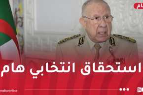 الفريق أول شنقريحة يؤكد على إنجاح وضمان السير الحسن للانتخابات التشريعية المقبلة