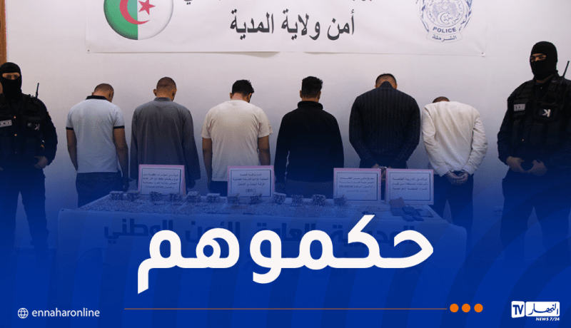 توقيف 7 أشخاص وحجز 4354 كبسولة مهلوسات بالمدية