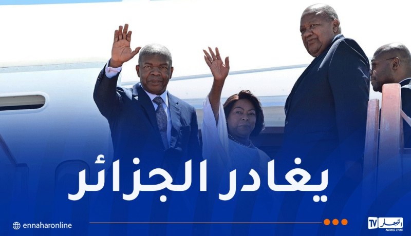 كان في توديعه وفد وزاري..الرئيس الأنغولي يغادر الجزائر