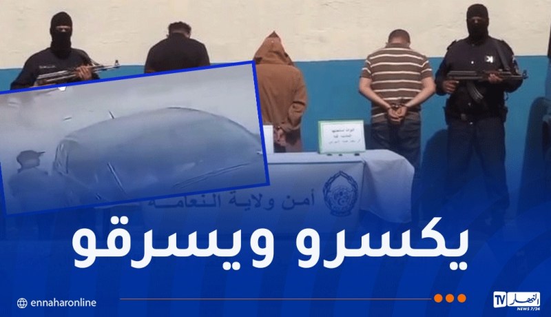 النعامة: عصابة سرقة الأموال من المركبات في قبضة الأمن