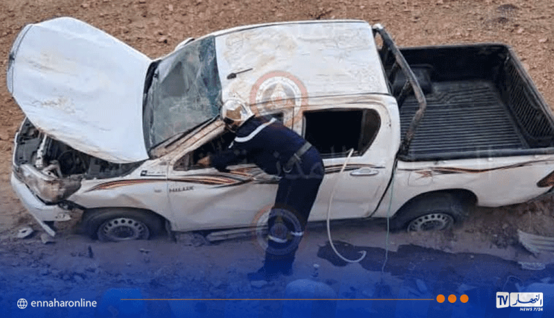 عين ڨزام.. 3 جرحى في انحراف وانقلاب سيارة 