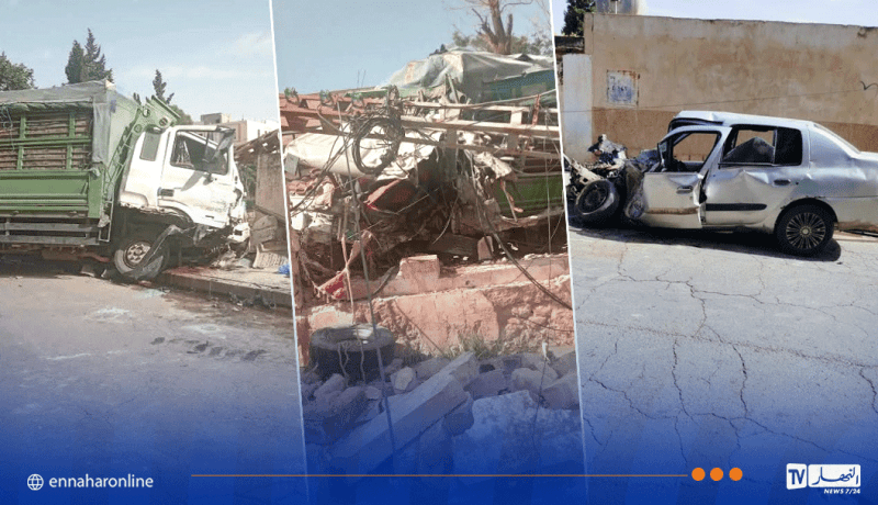 تيارت.. 6 جرحى في اصطدام شاحنة بعدد من السيارات في فرندة
