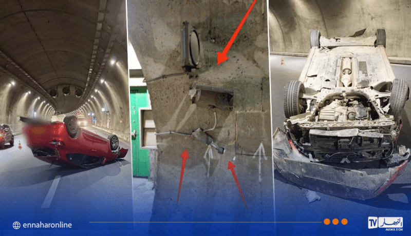 بجاية.. 3 جرحى في اصطدام بين سيارتين داخل نفق سيدي عيش