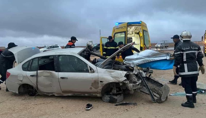 الجلفة.. إصابة 7 أشخاص في حادث انقلاب سيارة