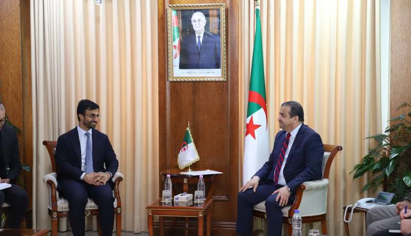 عرقاب يتباحث فرص التعاون والإستثمار الطاقوي مع الهند