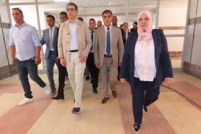 وزير الصحة يتفقد مشروع إنجاز مستشفى 60 سريرا ببلدية زاوية كنتة