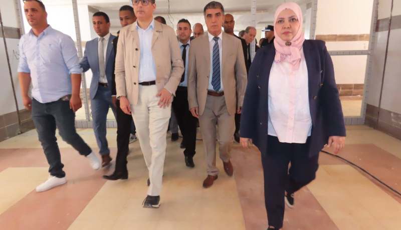 وزير الصحة يتفقد مشروع إنجاز مستشفى 60 سريرا ببلدية زاوية كنتة