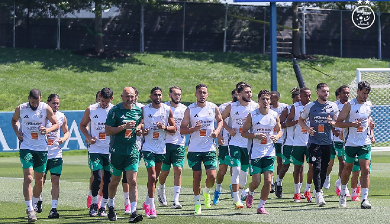المنتخب الوطني يخوض آخر حصة تدريبية بكنساس قبل تنقله إلى سان فرانسيسكو