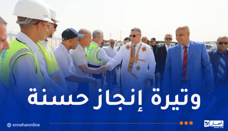 وزير الري يعاين مشاريع قطاعه في تندوف