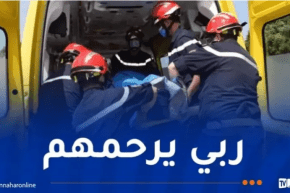 تامنغست.. وفاة 5 أشخاص وإصابة 4 آخرين في انحراف وانقلاب سيارة بعين امقل
