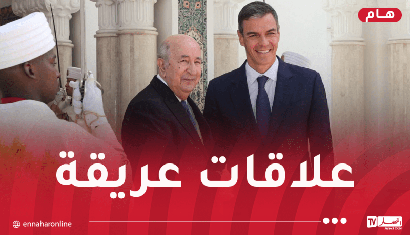 الرئيس تبون يثمن الحركية المتزايدة للعلاقات مع إسبانيا ويحضر لقمة أكتوبر