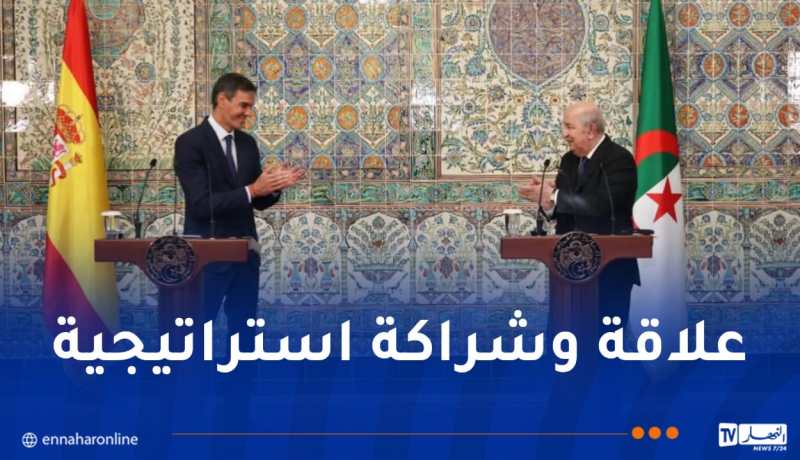 بالفيديو.. التصريح الإعلامي المشترك لرئيس الجمهورية ورئيس الحكومة الإسباني