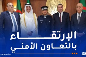 وزير الداخلية يبحث سبل الارتقاء بالتعاون الأمني بين الجزائر وقطر