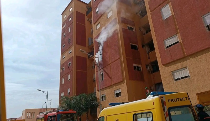 العاصمة.. حريق شقة بحي السيقنا في الرغاية