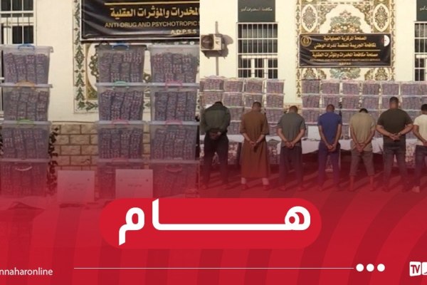 تفكيك شبكتين إجراميتين وحجز مليون و800 ألف قرص مهلوس