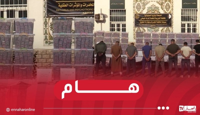 تفكيك شبكتين إجراميتين وحجز مليون و800 ألف قرص مهلوس