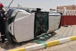 إصابة 5 أشخاص إثر انحراف وانقلاب سيارة بتيميمون