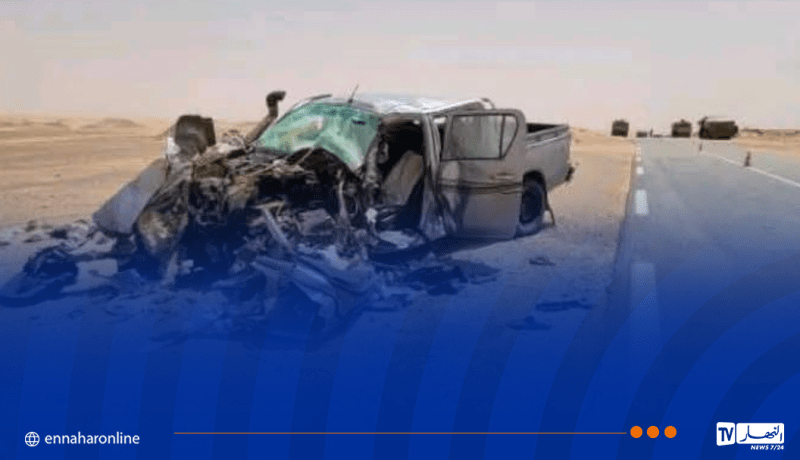 وفاة شاب إثر انحراف وانقلاب سيارة بتمنراست