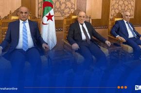 بلمهدي يشارك في تشييع جثمان شيخ الزاوية التجانية محمد العيد التجاني