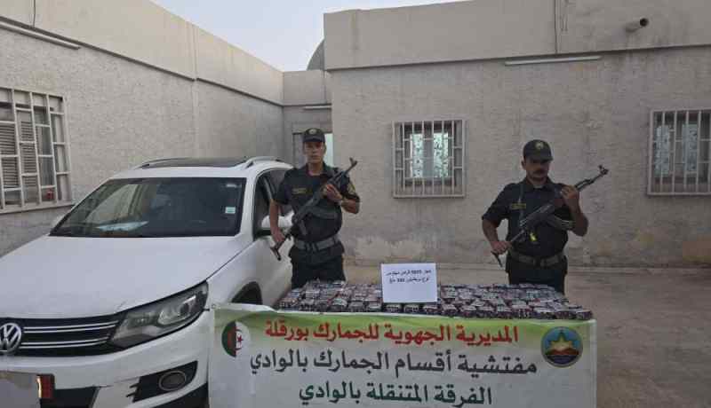 الوادي إحباط عملية تهريب ونقل قرابة 10 آلاف قرص مهلوس