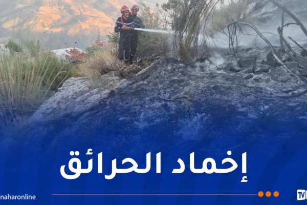 إخماد كل الحرائق المندلعة إلى غاية صبيحة اليوم الثلاثاء