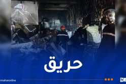 إخماد حريق مستودع بتيبازة