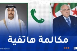عطاف يتلقى مكالمة هاتفية من رئيس مجلس الوزراء وزير الخارجية القطري