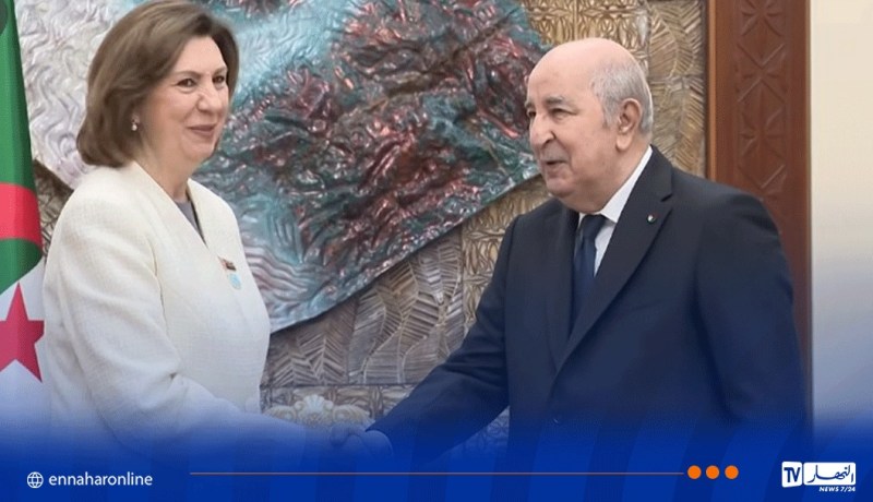 رئيس الجمهورية يستقبل رئيسة مجلس الجمعية الوطنية لجمهورية بيلاروس