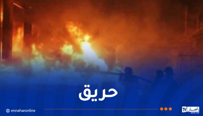 إخماد حريق مستودع لتخزين الأحذية بوهران