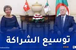 ناصري يستقبل سفيرة كونفدرالية سويسرا لدى الجزائر
