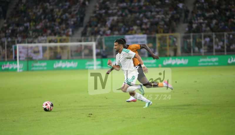 الخضر يتقدمون أمام زامبيا بهدف حجام في الشوط الأول