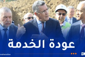وزير الري يقف على عودة التزويد بالمياه في بومرداس ويثمن جهود المتدخلين 